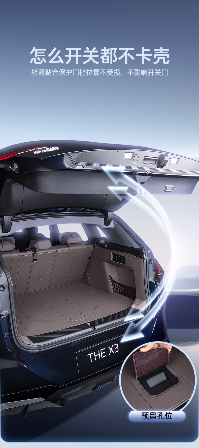 Suitable for 25 Bmw X3 Trunk Mats, Fully Surrounded X3 Special Original Factory Modified Decorative Car Trunk Mats