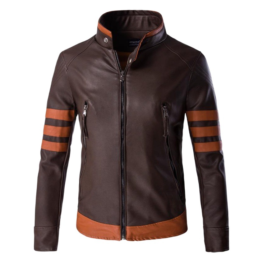 Comercio exterior comercio electrónico primavera hombres Wolverine chaqueta de cuero Logans motocicleta chaqueta de cuero más tamaño M-5XL Y999