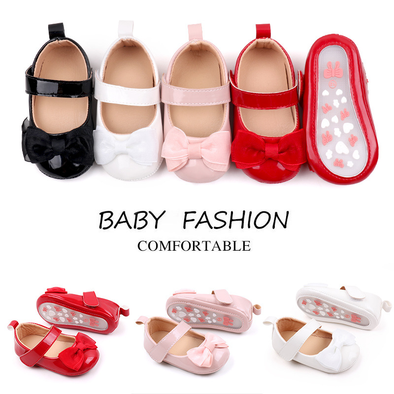 Cute children's casual footwear girl's with bow for early age