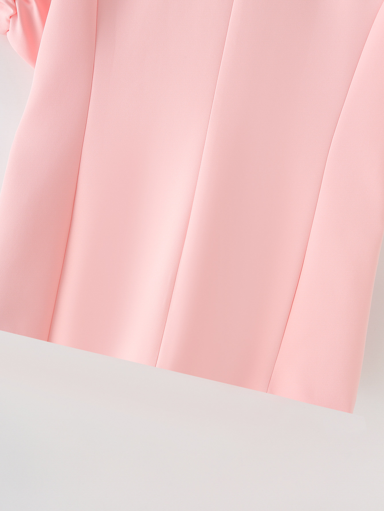 Women's Clothing solid color bow tie cuffs pleated suit jacket casual trousers suit _mkmklike.com