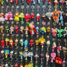 万圣节巫毒娃娃手工编织棉线气氛装饰礼品毛线巫毒木乃伊娃娃