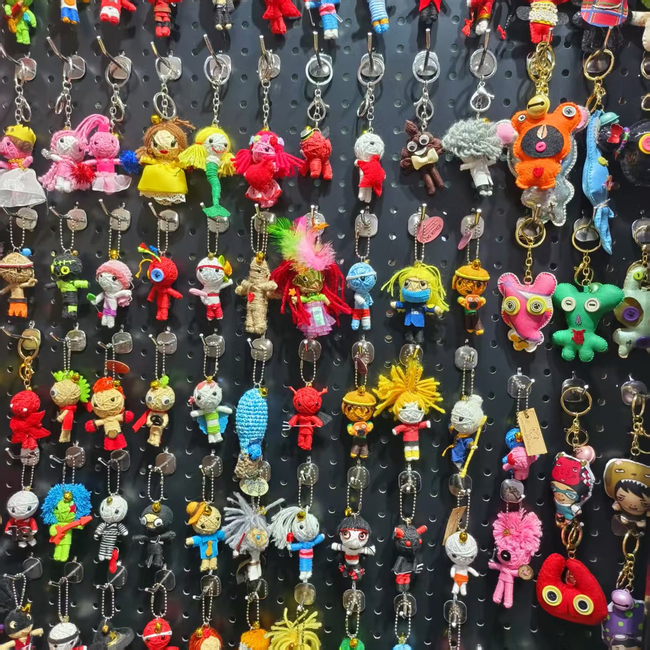 万圣节巫毒娃娃手工编织棉线气氛装饰礼品毛线巫毒木乃伊娃娃