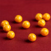 Yellow crystal, round beads, accessory, cinnabar, wholesale