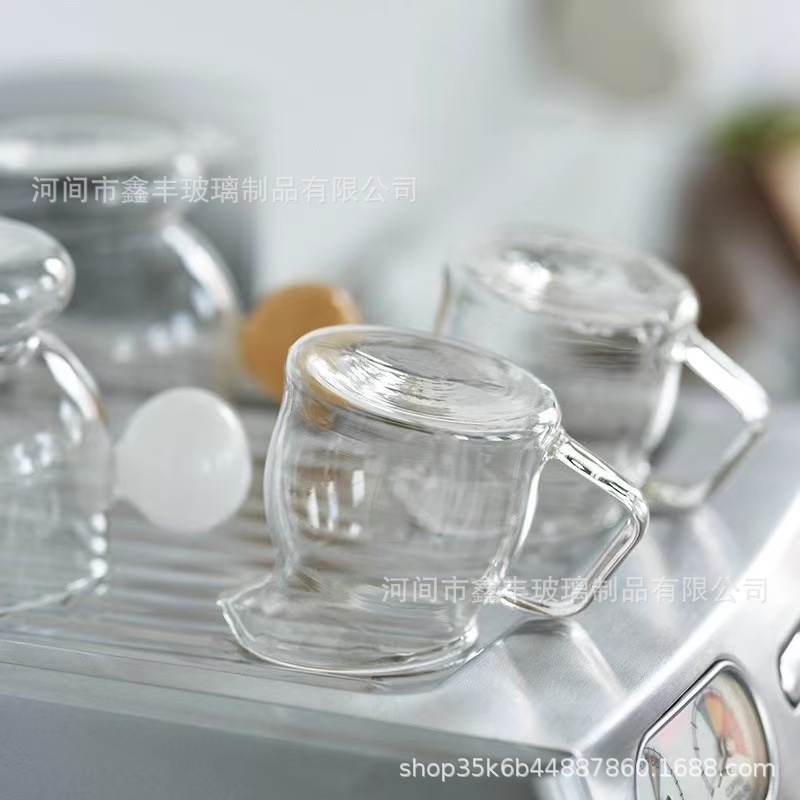 高硼硅小奶罐小奶盅西餐牛排汁咖啡杯酱料汁奶壶牛奶杯蜂蜜杯糖缸