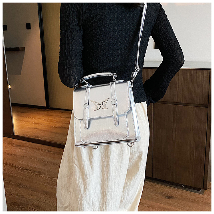 2023 Nuova borsa da donna di vendita calda Farfalla Hardware in metallo bianco Zaino a tracolla singola Borsa da donna Spicy Girl Millennium 2KY_voghion.com