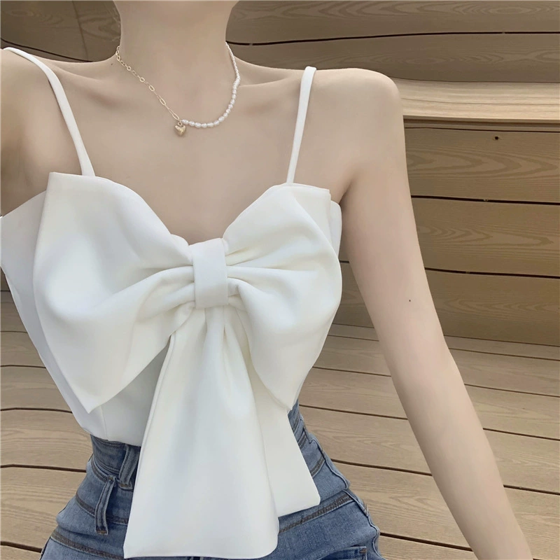 T-shirt with bow, plus size, lifting effect