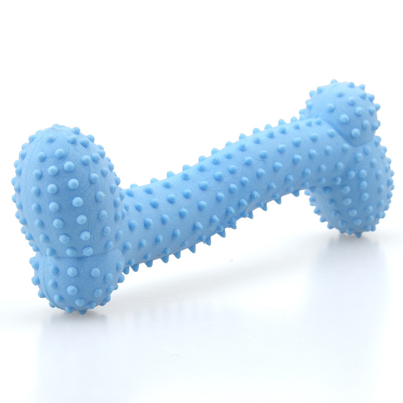 Transfronterizo nuevo perro juguete TPR leche sabor púas hueso molar Limpieza de dientes espuma hueso pequeño juguete para mascotas