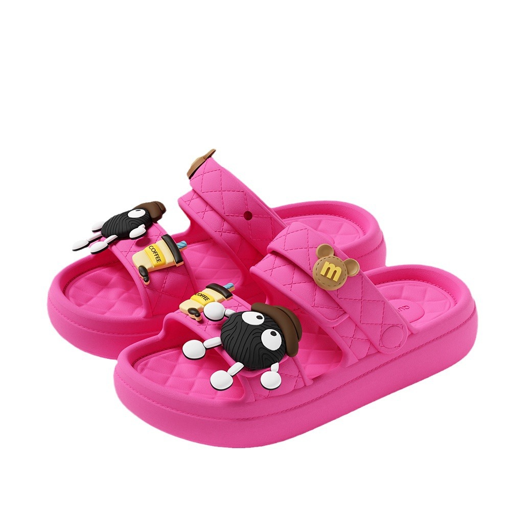 Zapatillas de suela gruesa para mujer verano 2026, zapatillas de playa y mar antideslizantes de nuevo estilo que tienen ganas de pisar mierda, zapatillas de pies de eva que no huelen mal para mujer