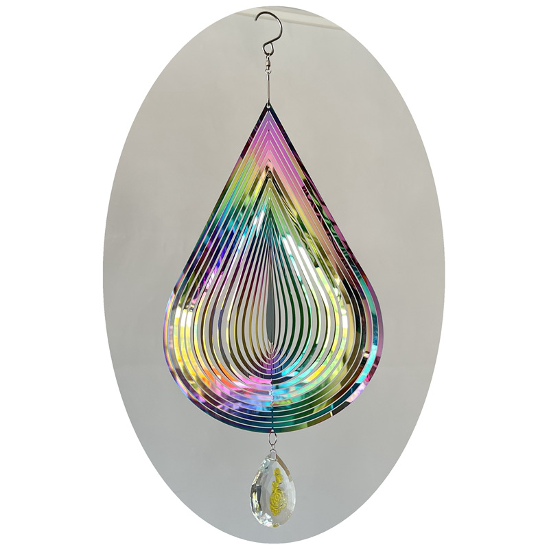 Wind Chimes Event & Party Supplies 1 Piece Quantity Simple Style Water Droplets Metal Wind Chime Wall Art