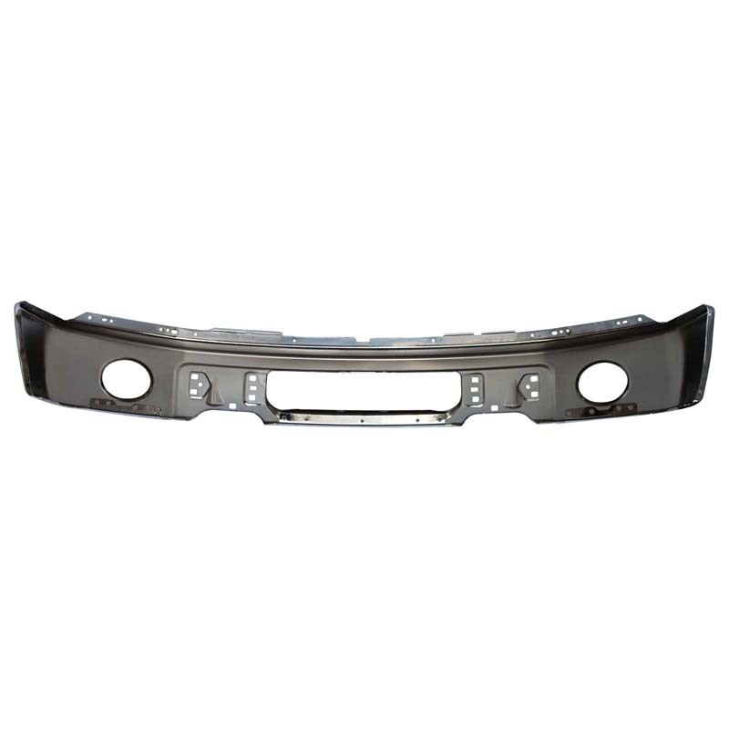 Aplicable a Ford 2009 - 2014 F-150 parachoques delanteros galvanizados originales con orificios de lámpara de niebla