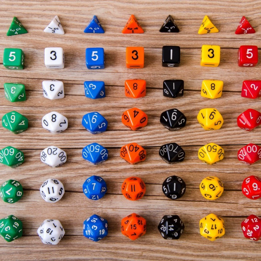 Dragon and Dungeon 7‑шаровые кости [семерка] DND sieve trpg группа Amazon Wal‑Mart тепло