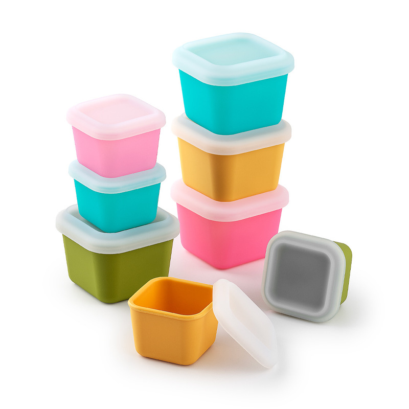 80ml/180ml パッションフルーツ包装箱 シリコン保存箱 離乳食サプリメント箱 ワンバイトアイスキューブ シングルアイスキューブ|undefined