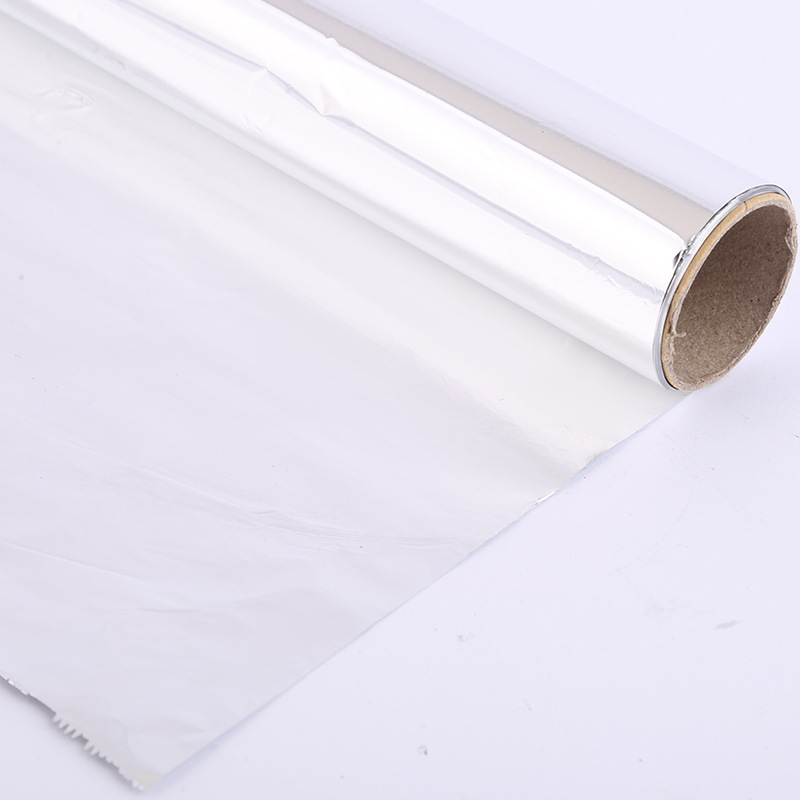 Roll de papel de aluminio espeso para horno comercial, freidora de aire, papel de aluminio doméstico resistente a altas temperaturas para barbacoa de grado alimenticio