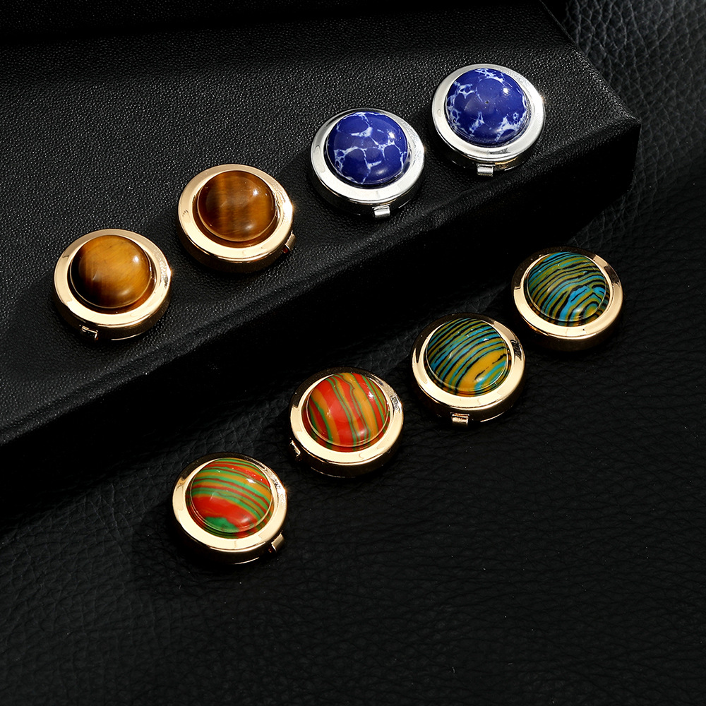 Retro muster metall kupfer manschettenknöpfe taste zubehör Französisch business high-end-hemd manschettenknöpfe neue_voghion.com