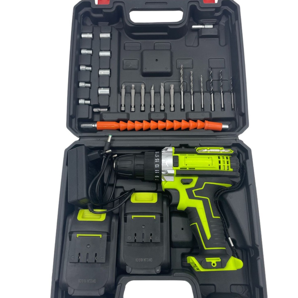 21V taladro eléctrico de doble velocidad de impacto de doble velocidad de litio taladro eléctrico destornillador eléctrico taladro eléctrico herramientas eléctricas