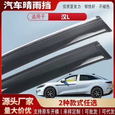 Suitable for Byd Han L Ev Window Rain Shield Car Rain Eyebrow Rain Shield Exterior Modification Accessories Wholesale
