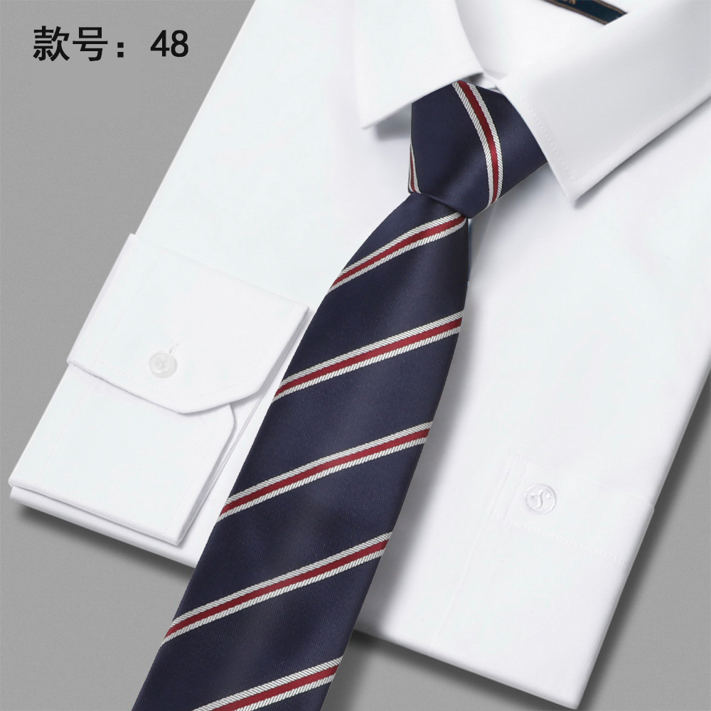 2023 nueva corbata de poliéster 6cm corbata casual de negocios de poliéster casual de negocios para hombres en stock al por mayor