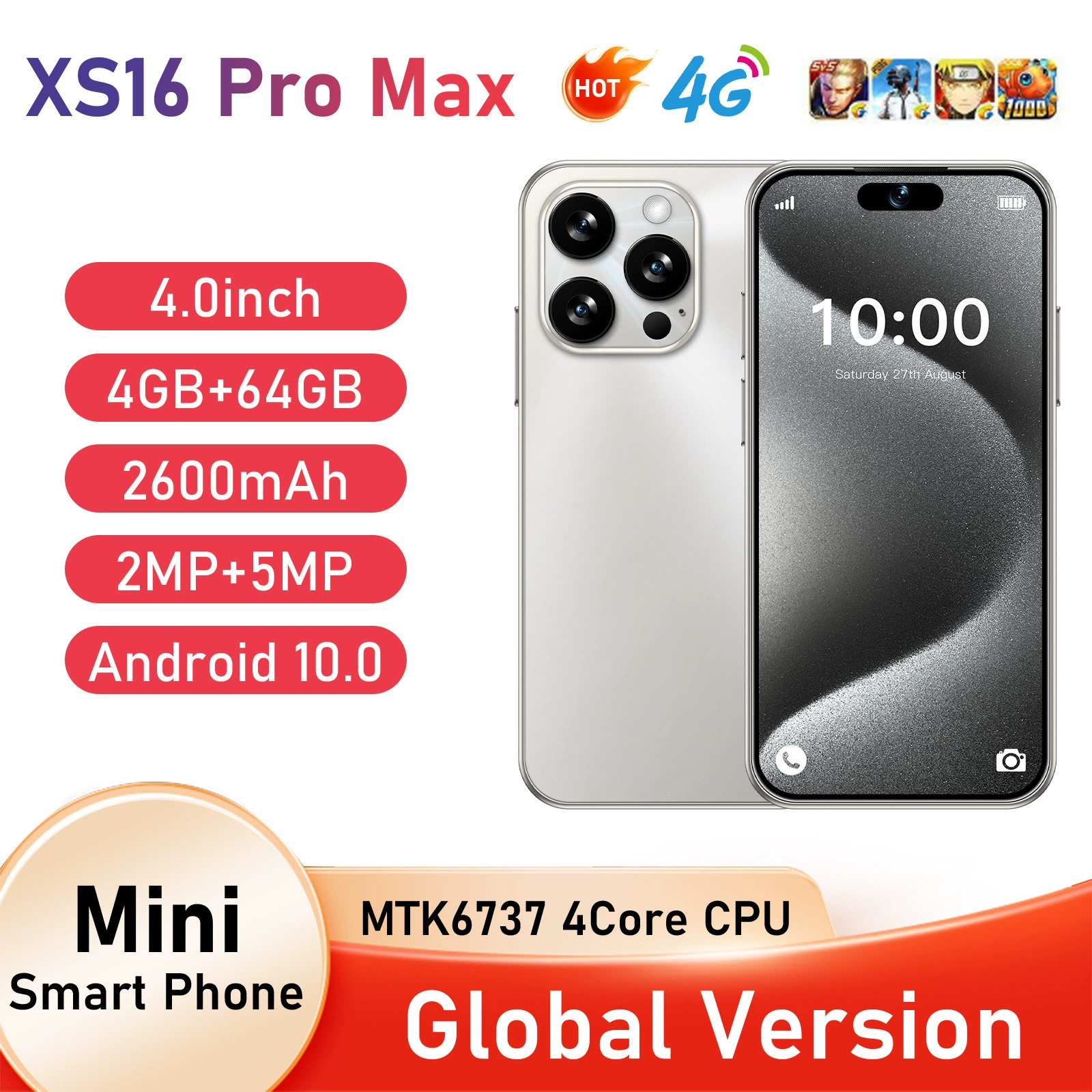 Кросс-граница XS16 Android карманный смартфон 4G мини GPSWIFI оптом за рубежом TK можно выслать от имени