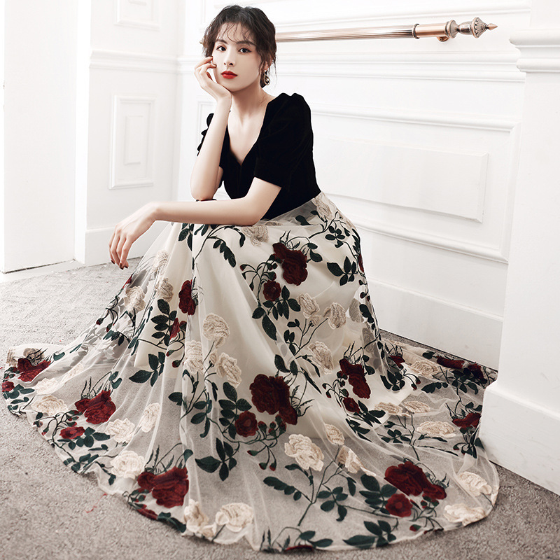 Evening Dress, Feminine Summer New Style Women's Dress, Elegant Banquet Dress, Can Be Worn Casually for Weddings and Engagements