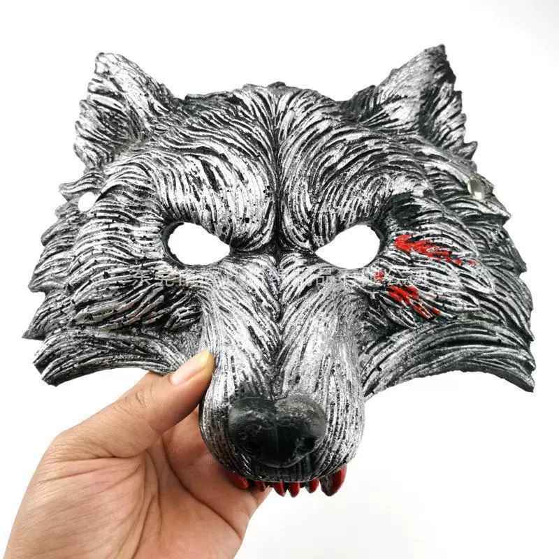 Трюк маска оборотня PU Пена Косплей Реквизит Бар ночной клуб Маскарад Хэллоуин маска животного