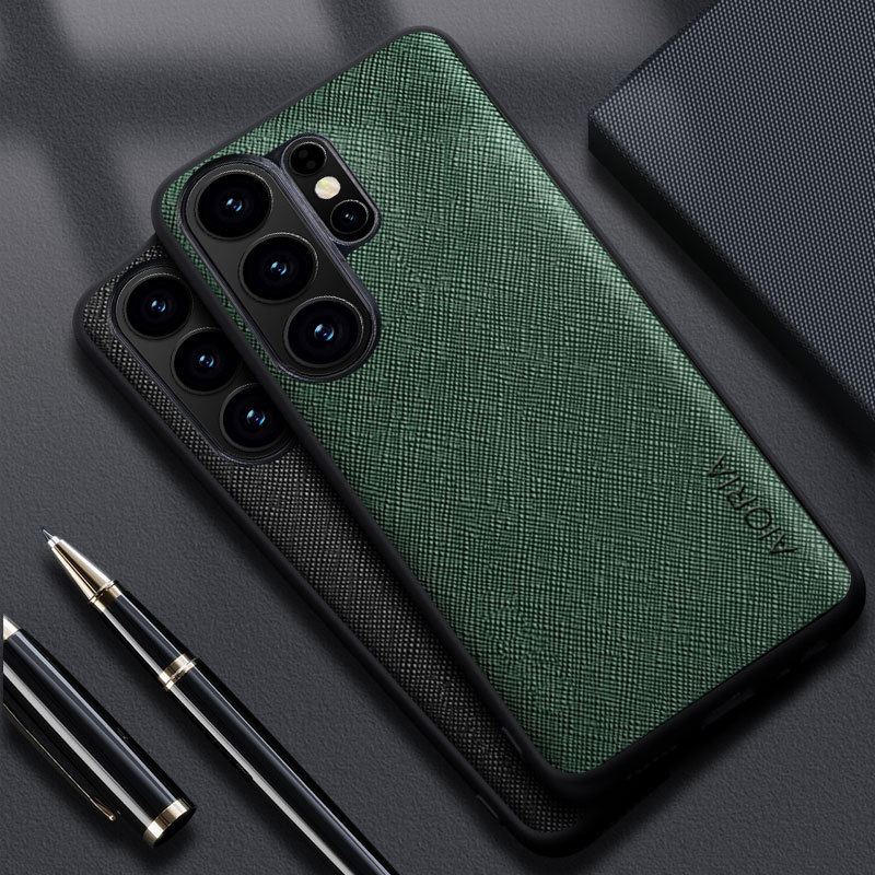 Suitable for Samsung Galaxy S26 Ultra A57 S25Fe A17 Classic Cross-Pattern Phone Case Suitable for Samsung Galaxy S26 Ultra A57 S25Fe A17 Classic Cross-Pattern Phone Case