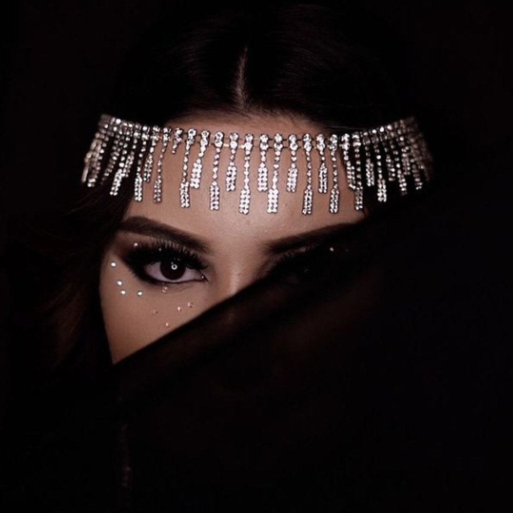 vendita calda ornamenti per la fronte nappa copricapi strass personalità stile etnico festival musicale danza accessori per capelli donna_voghion.com