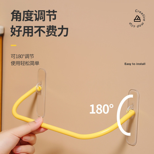 Wall-mounted punch-free bathroom door shoe storage artifact indoor drain wall shelf bathroom slipper rack