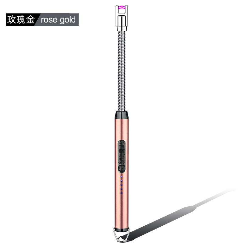 Fabricantes al por mayor Arco Tipo-c Cargador Encendedor Estufa de gas Encendido Agarre Exalargue Cocina Encendedor Transfronterizo Chong