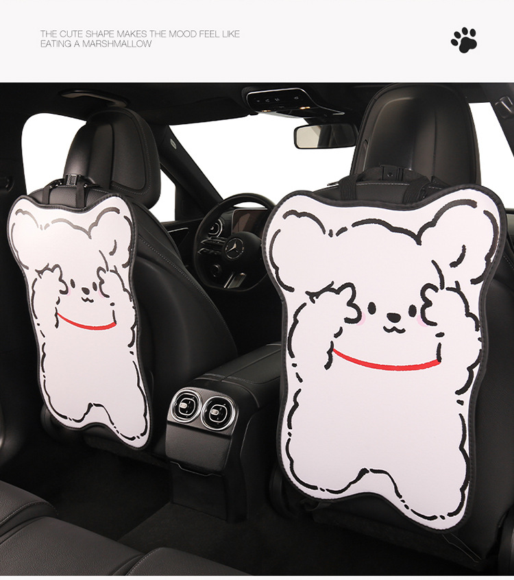 Cartoon cute variety of car seat back anti-kick pad dirt-resistant and easy to clean universal rear seat back anti-dirt protection