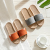 Slide, slippers, summer non-slip straw ethnic footwear for beloved platform indoor, ethnic style