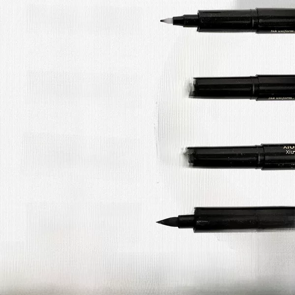 Soft-Bristled Calligraphy Pen, Large, Medium, Small, and Extra-Fine, for Sketching, Drawing, Refillable, for Copying, Signing, Practicing Calligraphy, and Ink for Calligraphy