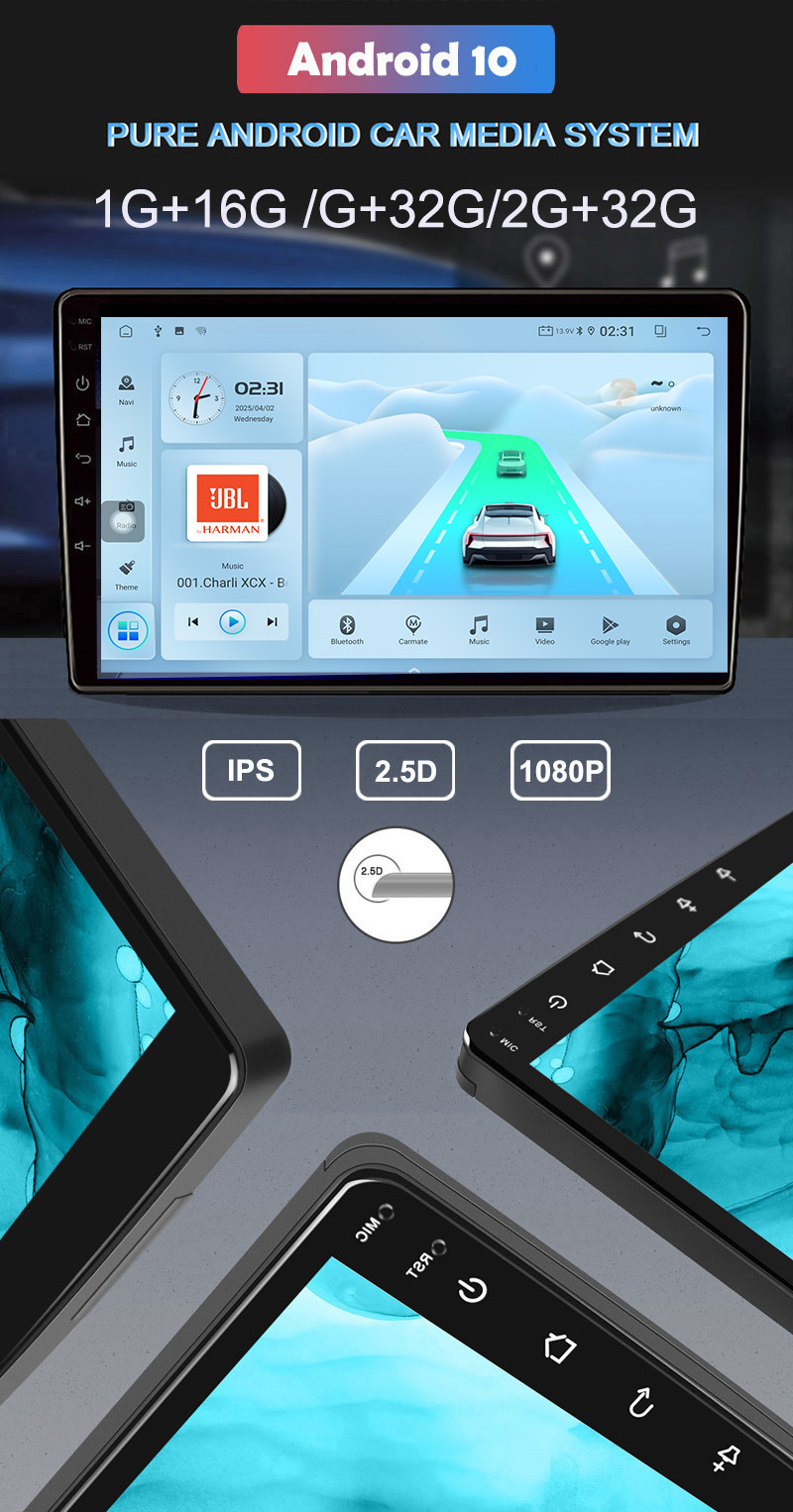 Suitable for Toyota Camry 07-11 Models, Android Large-Screen Car Central Control Navigation, Bluetooth Carplay, High-Definition