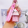 Cartoon acrylic keychain, oil for swimming, cute pendant, bag accessory