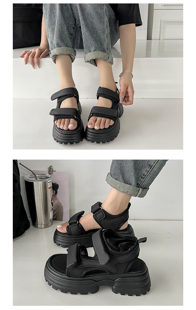 Women's Casual Solid Color Open Toe Ankle Strap Sandals display picture 2
