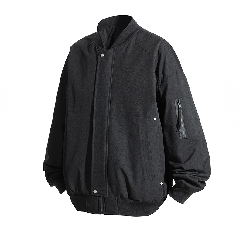 Primavera y otoño nueva chaqueta de tamaño grande chaqueta de béisbol masculino estilo americano para aumentar el engordamiento de la chaqueta de tendencia suelta