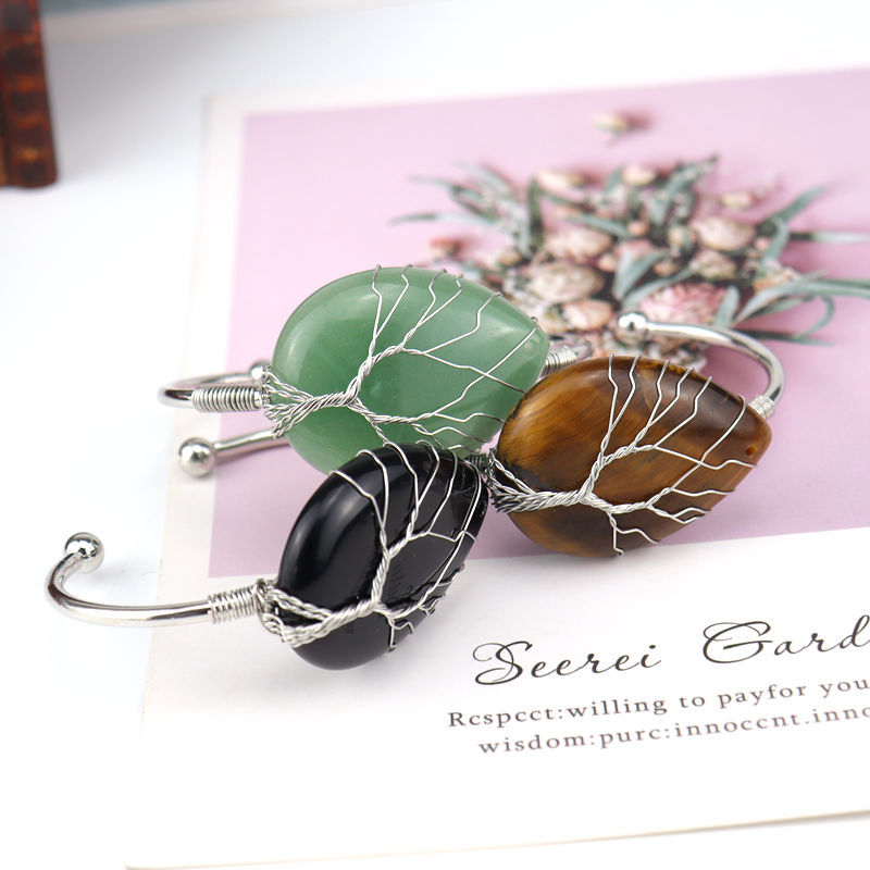 Fashion Water Droplets Crystal Plating Bangle 1 Piece