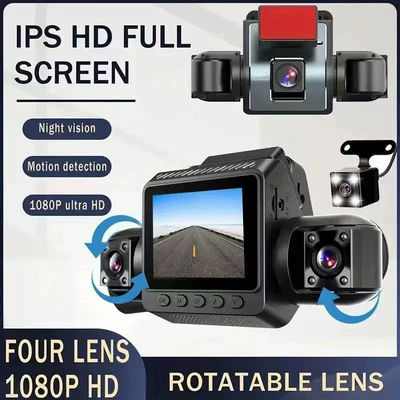 Model Four-Lens Dash Cam That Records: Driving recorder