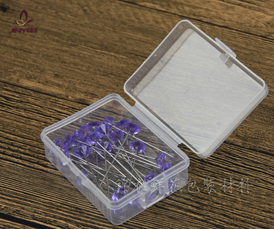 Exquisito pin redondo nuevo PIN de cuentas de posicionamiento aguja vinculante tela fija perla aguja DIY tienda de flores