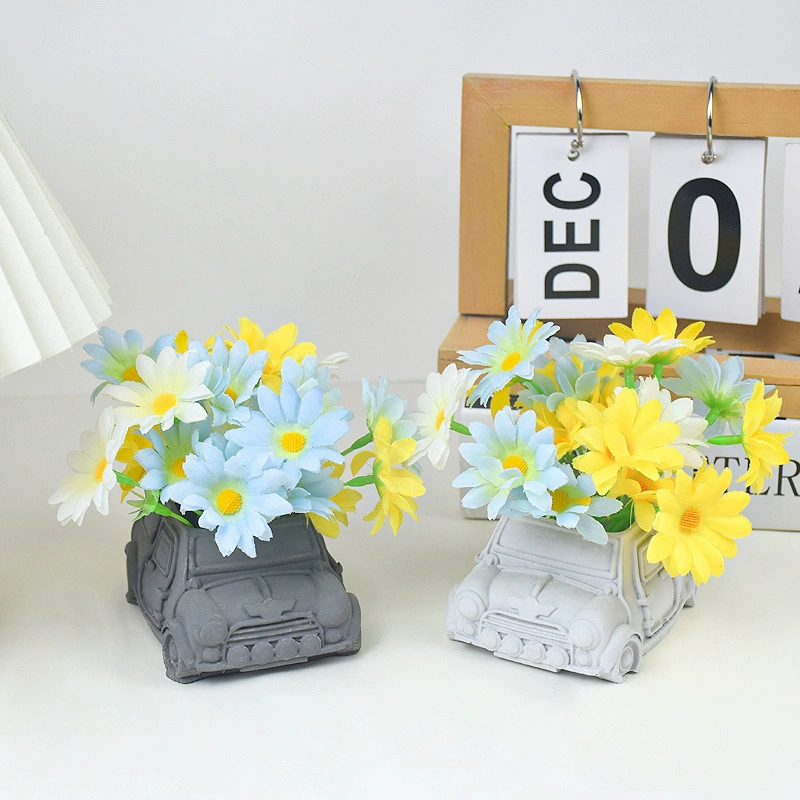 Creative retro bus, flowerpot, silicone mold, DIY