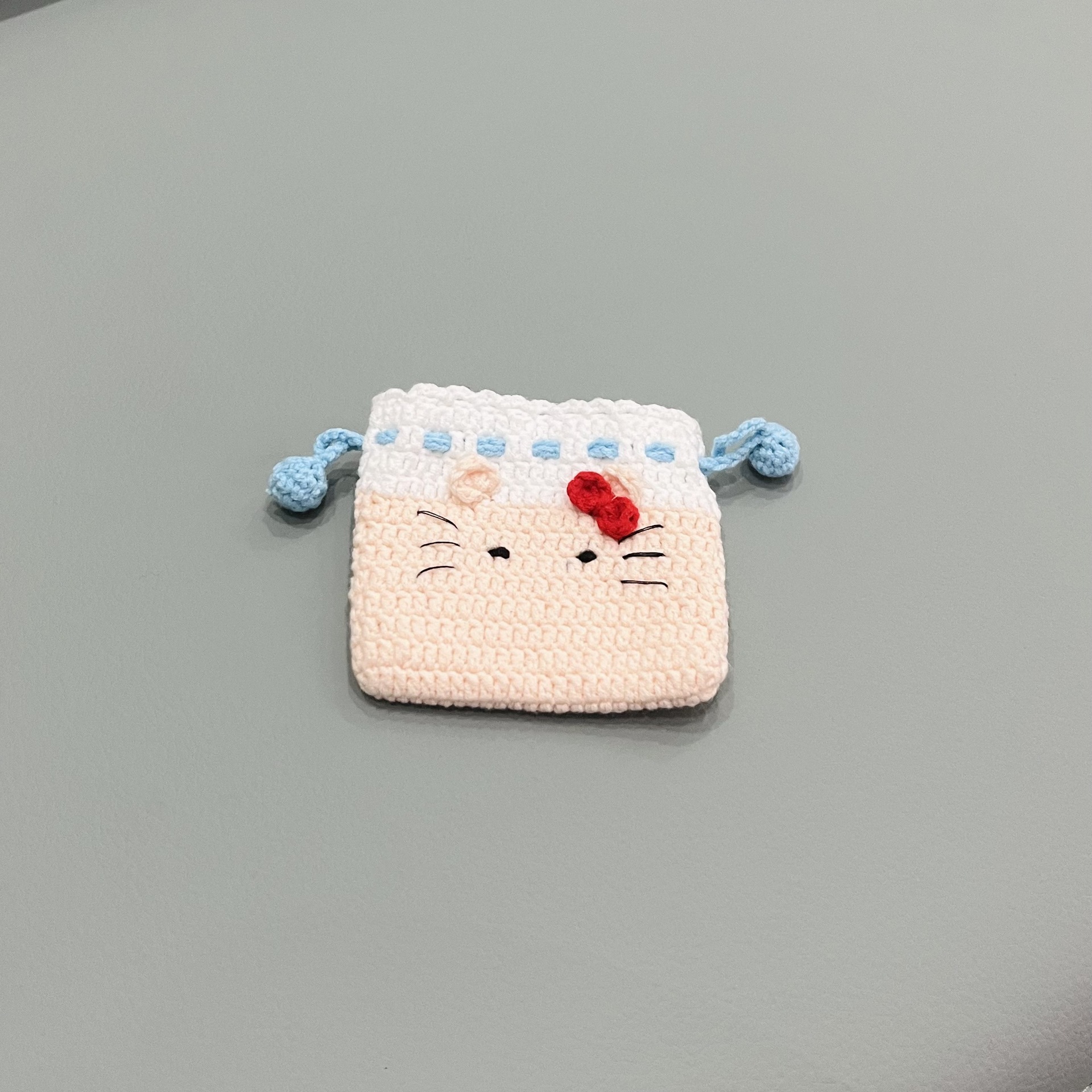 Cabeza de gato beige 9,5x9cm