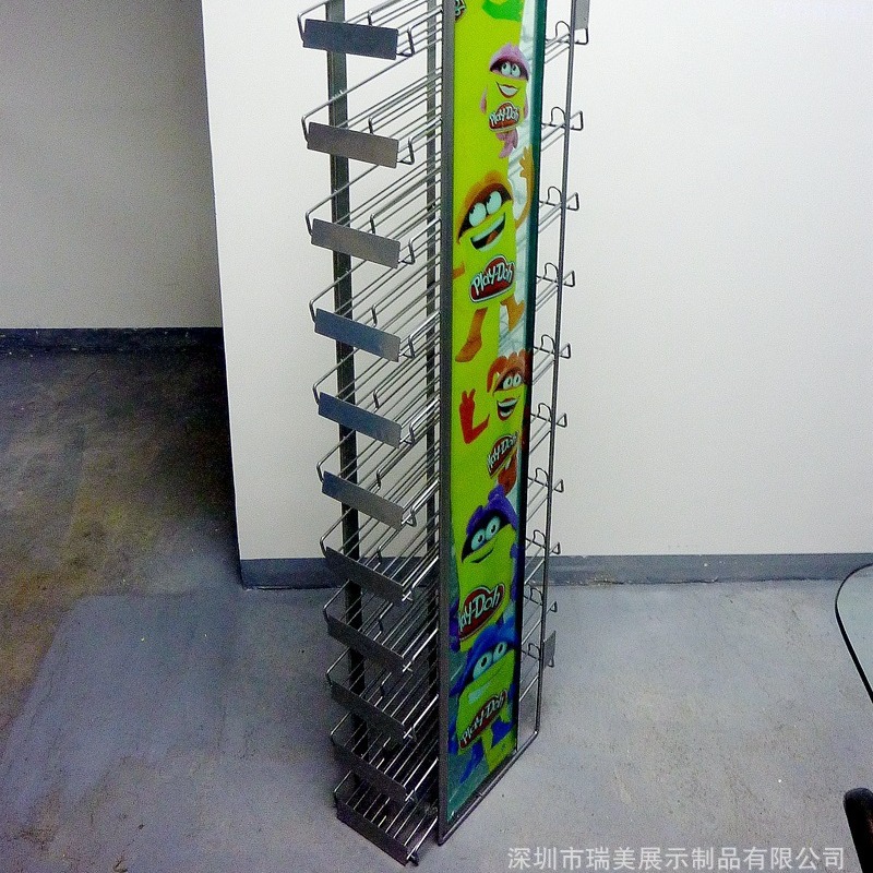 商超金属铁线奶茶展示架货架 金属饮料食品架 陈列展示架定制