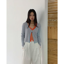 EVERTRUE 2024夏季韩版纯色针织开衫女装新款韩版防晒外套65316