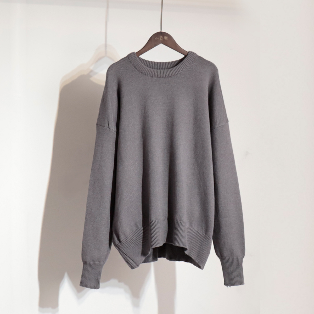 Suéter de Cuello Redondo de Color Sólido Transfronterizo, Estilo Europeo y Americano, Otoño-Invierno 2025, Nuevo Suéter de Punto Elegante, Versátil y Casual