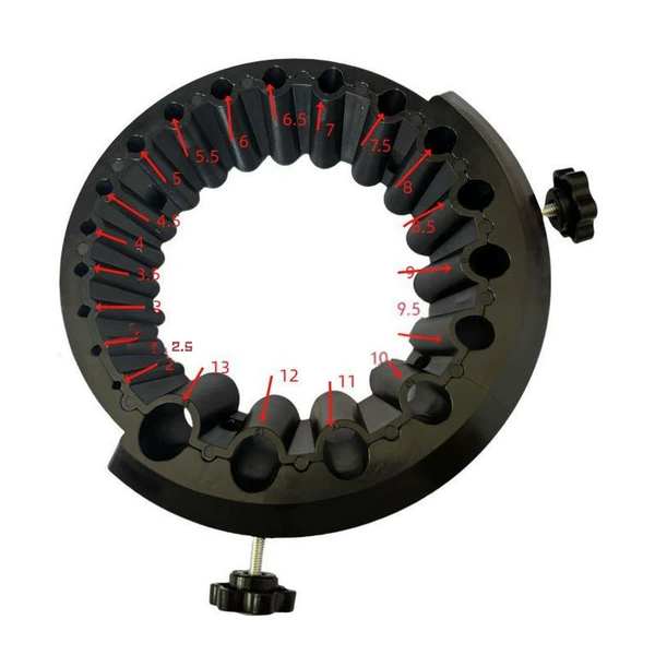 Black 20-in-1 Drill Sharpener