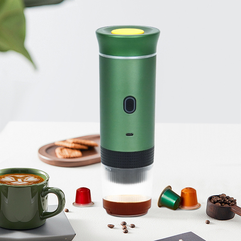 新たにアップグレードされた国境を越えた携帯型カプセルコーヒーマシンは、全自動で屋外のエスプレッソコーヒーマシンを加熱することができる|undefined