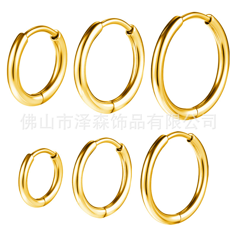 Hand-Polished F136 Titanium Alloy Earrings, Plain Lip Rings, G23 Titanium Tongue Rings, Body Piercing Jewelry detail image 8