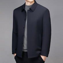 品牌正品中老年男装夹克冬季加厚翻领棉衣棉服爸爸装休闲夹克外套