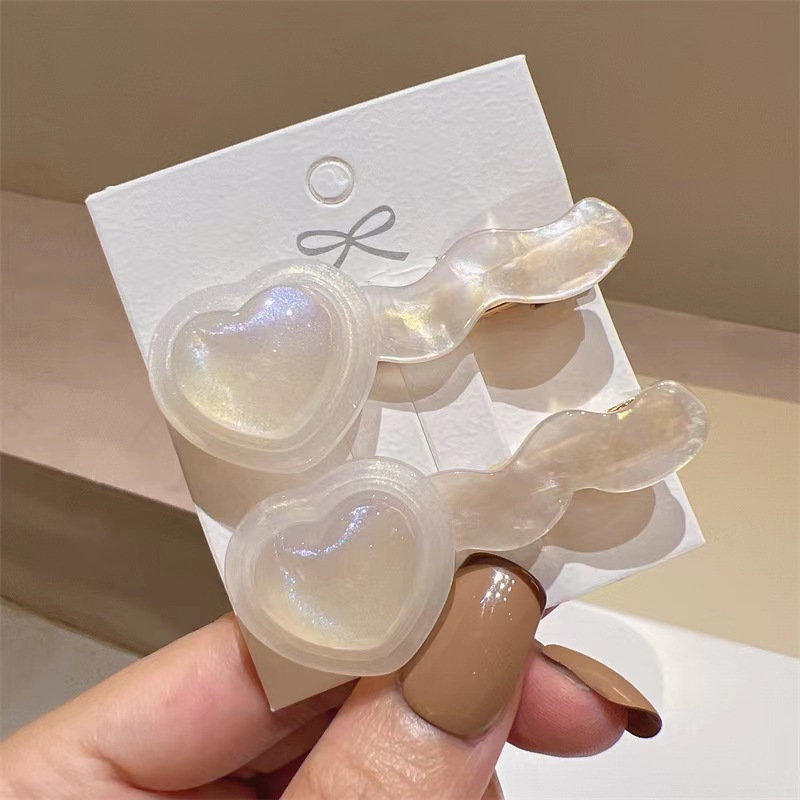 Pearlescent Love Hair Clip