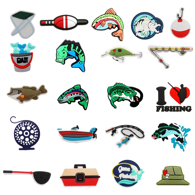 Рыбалка серии пещерная обувь обувь цветочная застежка аксессуары обувь украшения DIY пещерная обувь аксессуары обувь аксессуары ПВХ мягкий клей