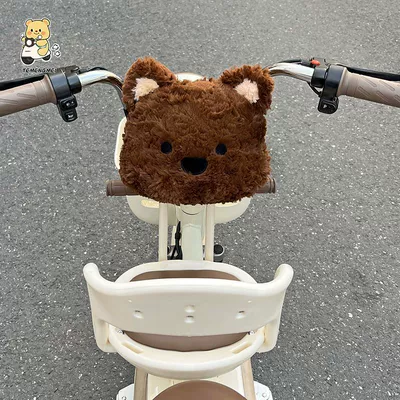 Thickened and enlarged lumbar support cushion Electric car rear backrest - brown-west-highland-puppy-electric-vehicle-backrest-cushion-style